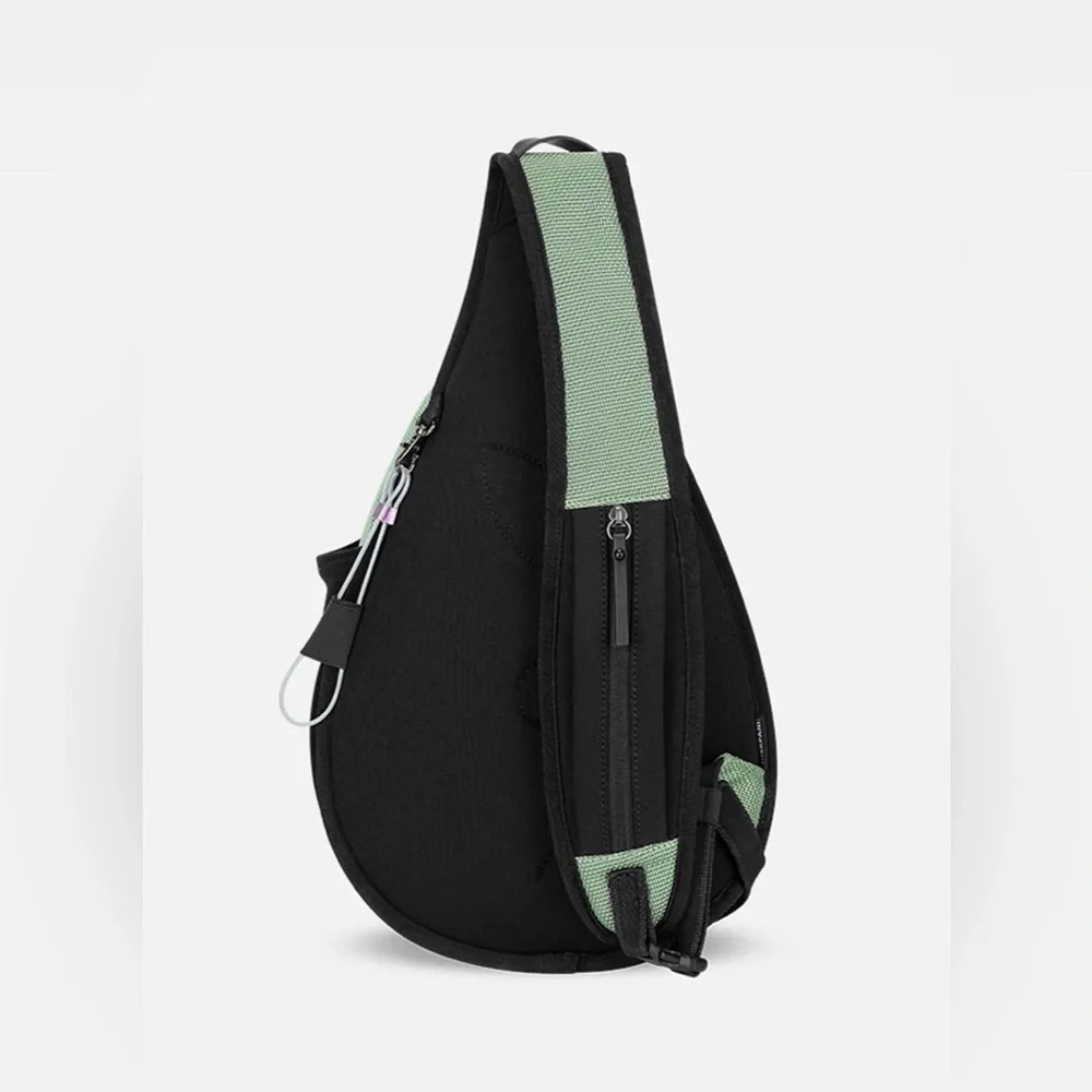 Sherpani Esprit AT Sage Green and Black Crossbody Sling Bag - Picture 4 of 9